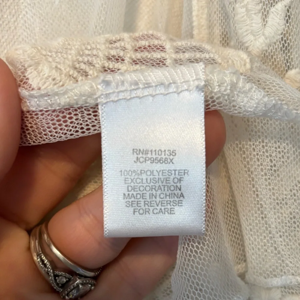 Knitworks | Cream Sheer Vest | Size - Picture 3 of 5